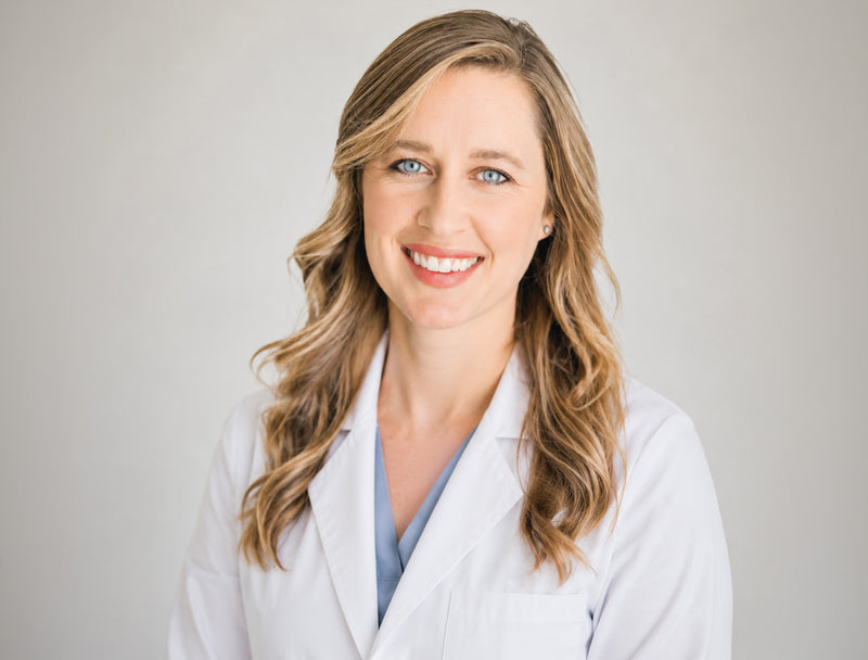 Veterinarian reviewing product