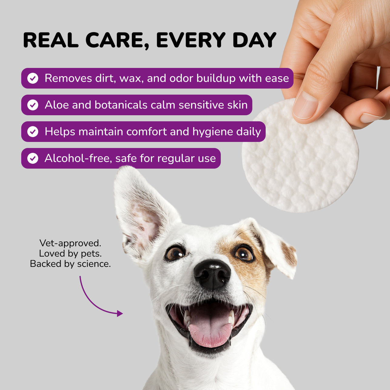 Dog Ear Cleaner Wipes